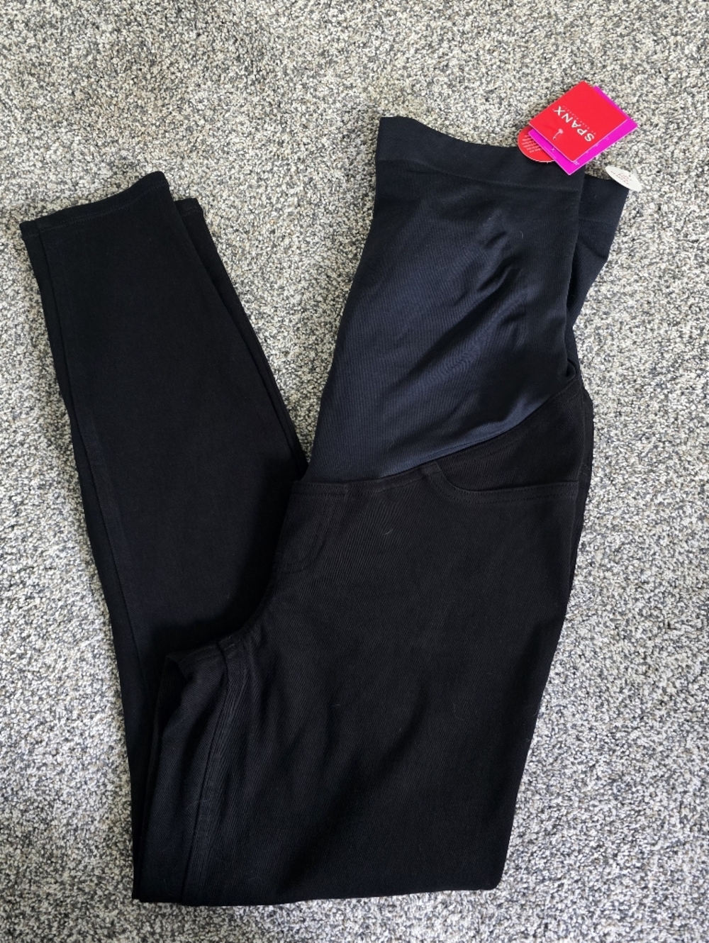 Spanx Maternity Mama Black Jean-ish Leggings Size Large
